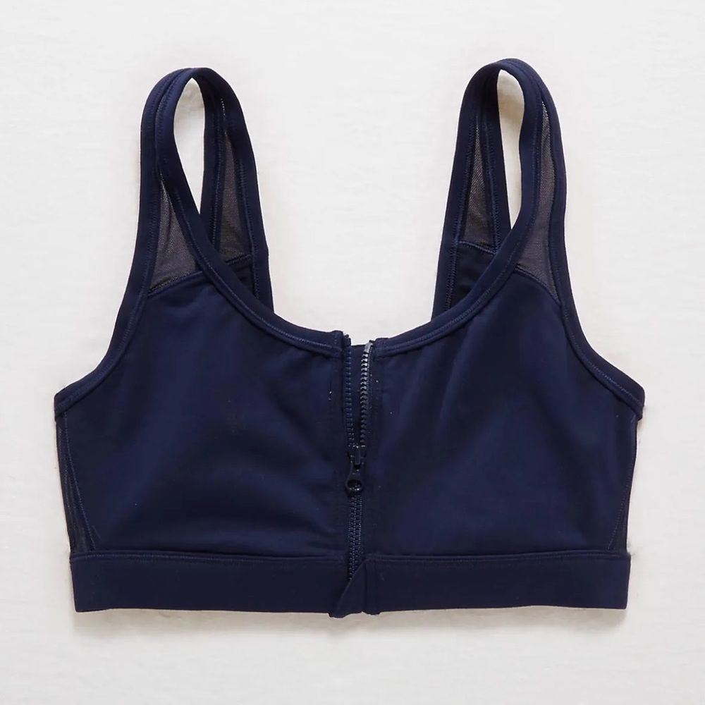 Offline by Aerie Move Zip Front Sports Bra Size Medium